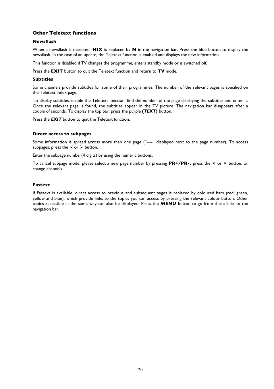 Technicolor - Thomson 32LB115 User Manual | Page 20 / 28