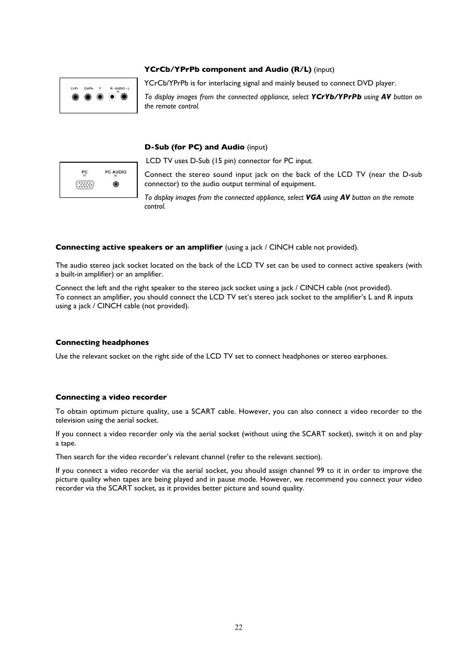 Technicolor - Thomson 32LB115 User Manual | Page 22 / 28