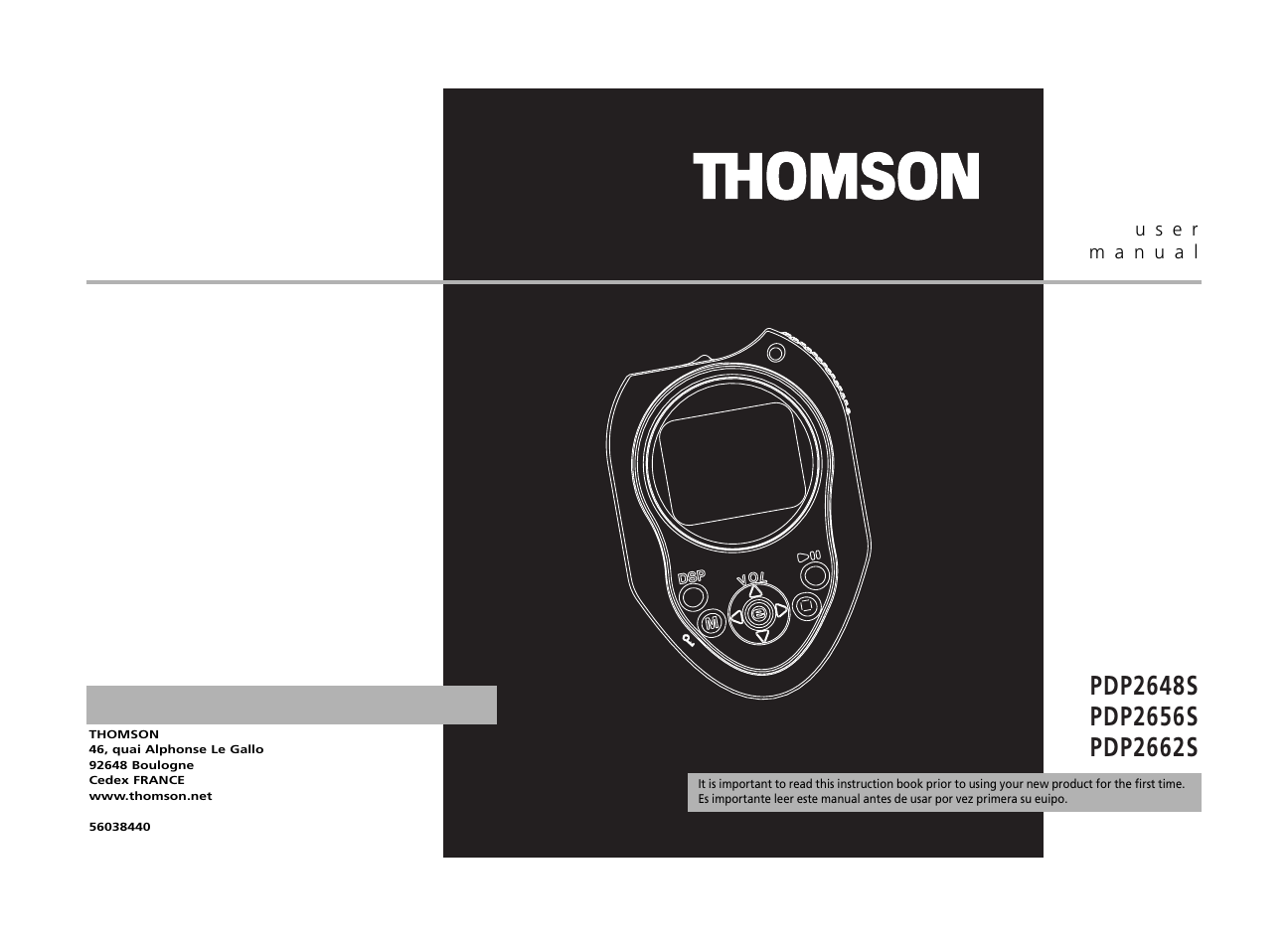 Technicolor - Thomson Thomson Lyra PDP2656S User Manual | 30 pages