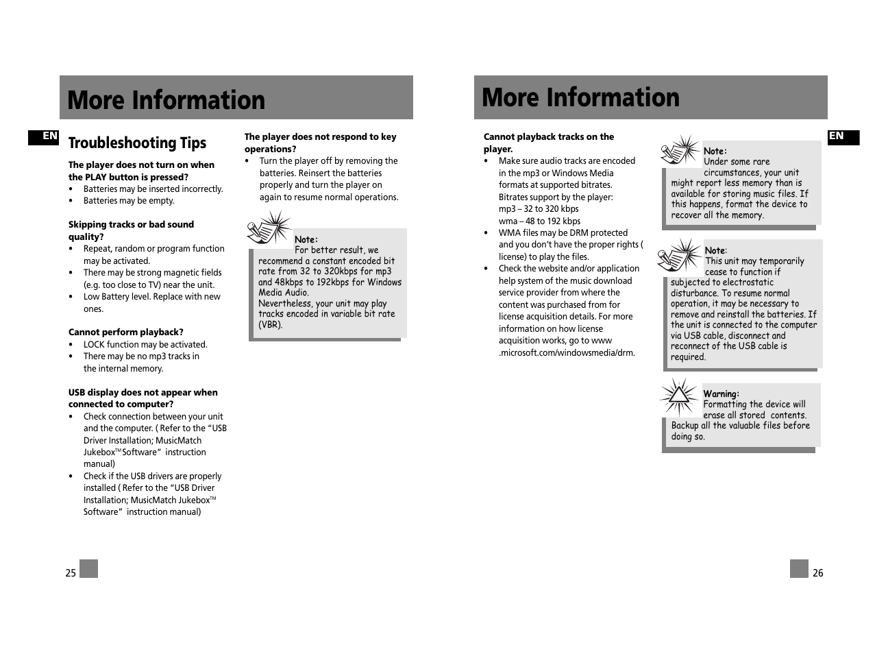 More information, Troubleshooting tips | Technicolor - Thomson Thomson Lyra PDP2656S User Manual | Page 18 / 30