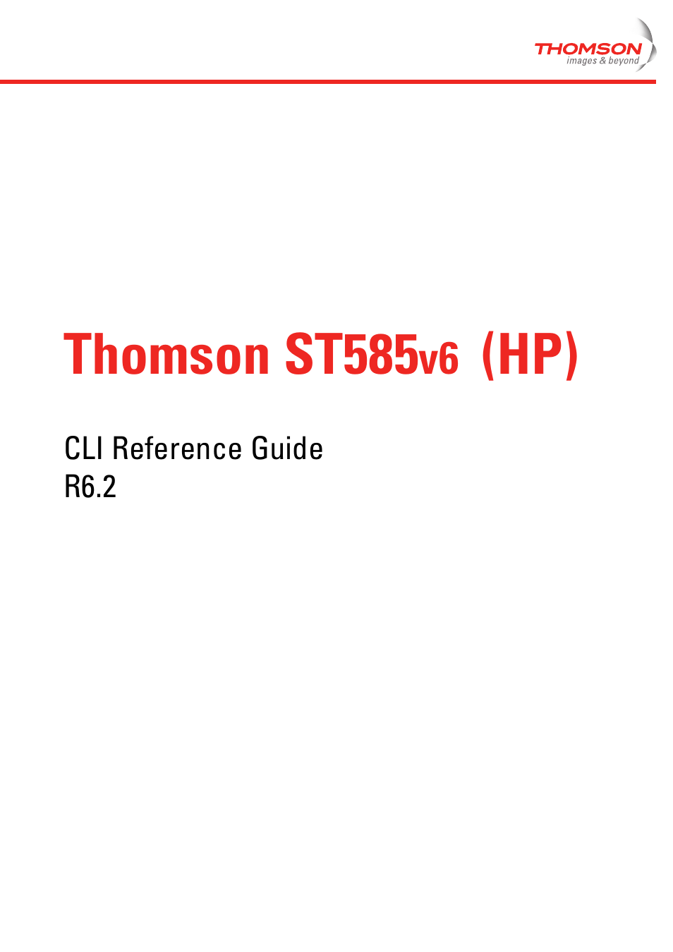 Thomson st585 | Technicolor - Thomson ST585 V6 User Manual | Page 3 / 834