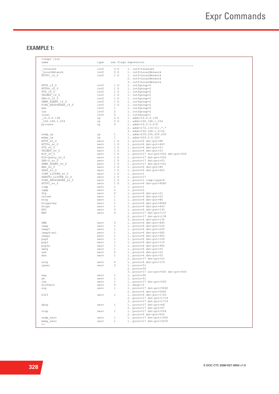 Expr commands, 328 example 1 | Technicolor - Thomson ST585 V6 User Manual | Page 352 / 834