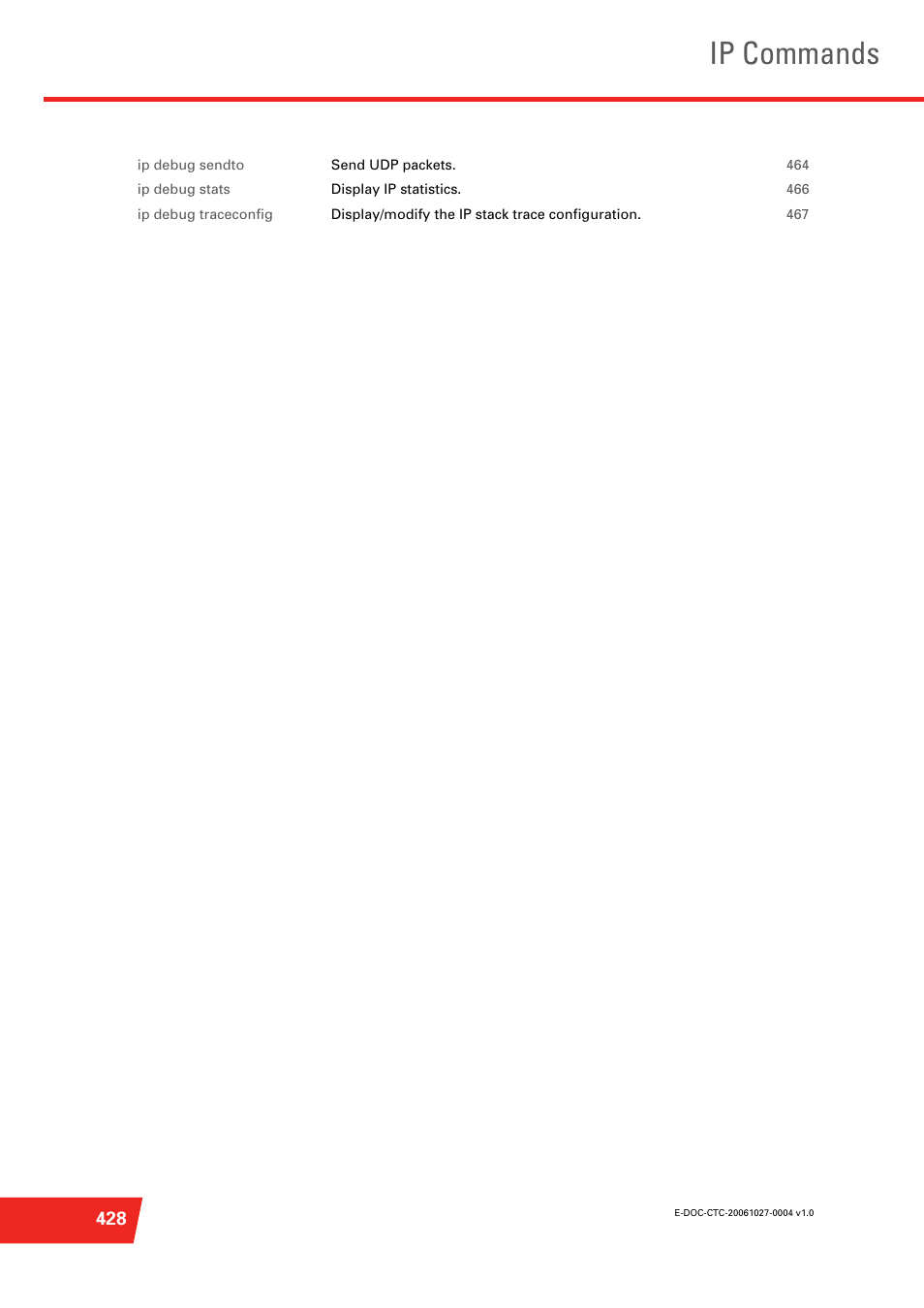 Ip commands | Technicolor - Thomson ST585 V6 User Manual | Page 452 / 834