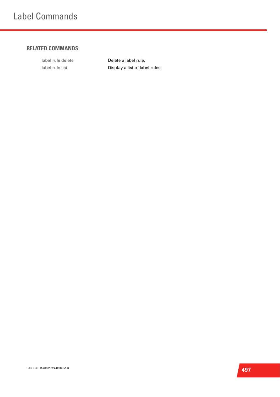 Label commands | Technicolor - Thomson ST585 V6 User Manual | Page 521 / 834