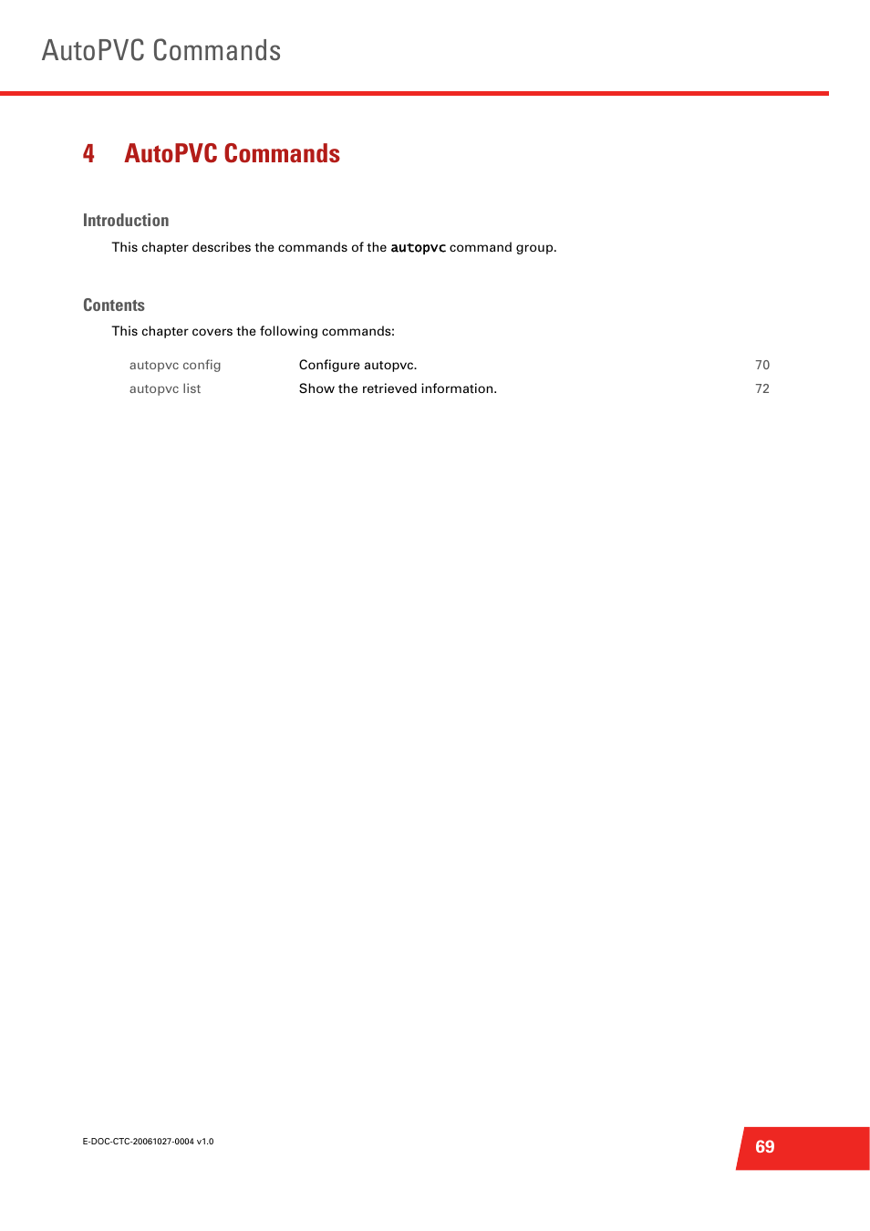 4 autopvc commands, Autopvc commands, 4autopvc commands | Technicolor - Thomson ST585 V6 User Manual | Page 93 / 834