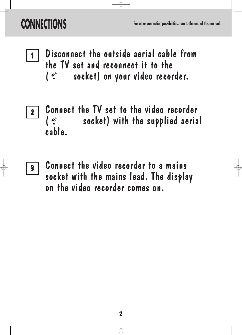 Connections | Technicolor - Thomson VP4850F User Manual | Page 3 / 14