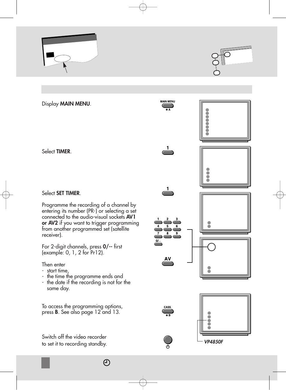 Without showview codes showview codes | Technicolor - Thomson VP2850F User Manual | Page 10 / 19