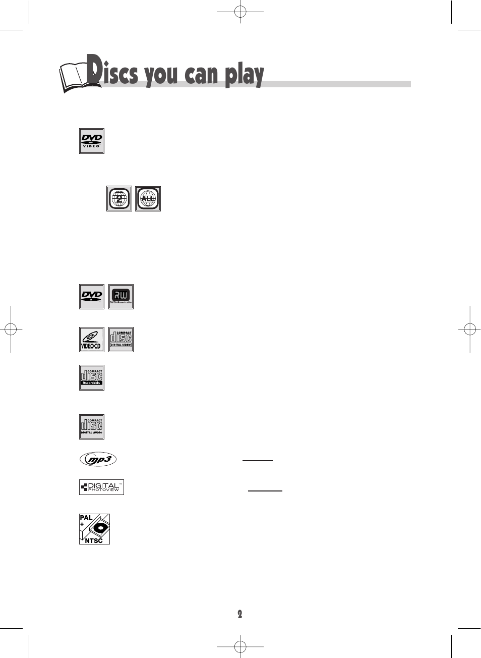 Iscs you can play | Technicolor - Thomson DTH600 User Manual | Page 4 / 27