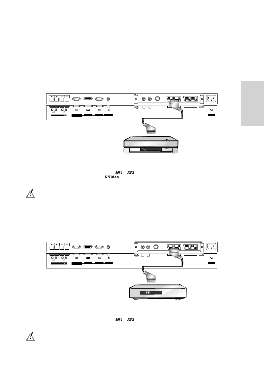 External equipment v, External equipment v iewing setups iewing setups | Technicolor - Thomson 42 WM 03 L User Manual | Page 11 / 33