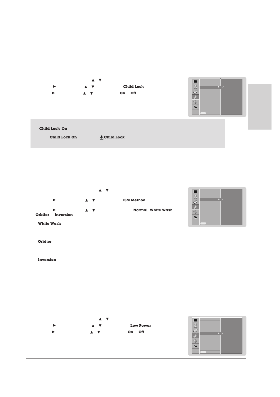 Special menu options | Technicolor - Thomson 42 WM 03 L User Manual | Page 19 / 33