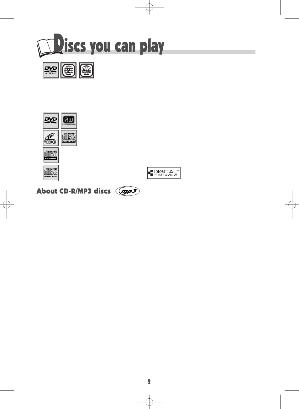 Iscs you can play | Technicolor - Thomson DTH190 User Manual | Page 2 / 24