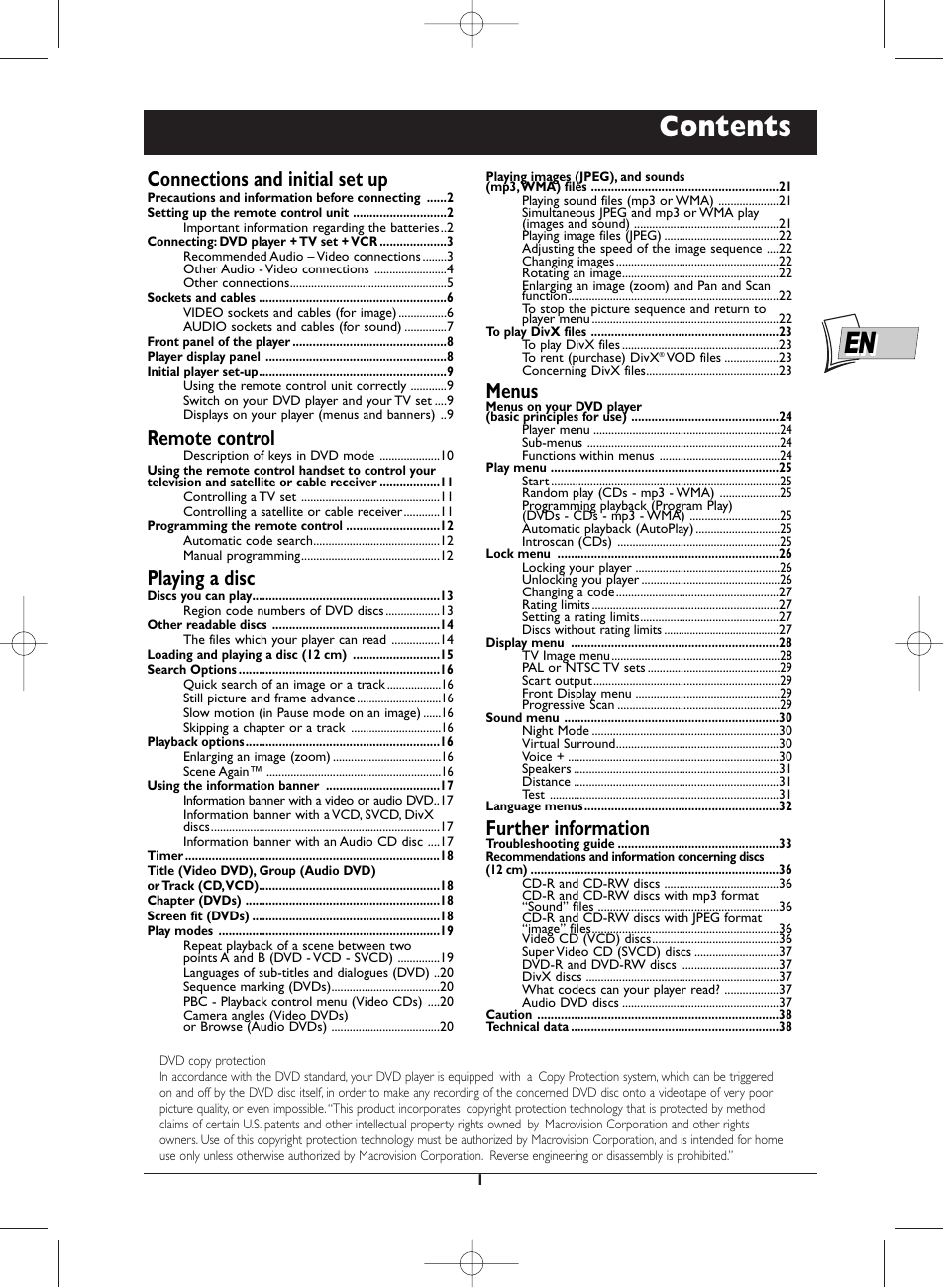 Technicolor - Thomson DTH720 User Manual | 38 pages