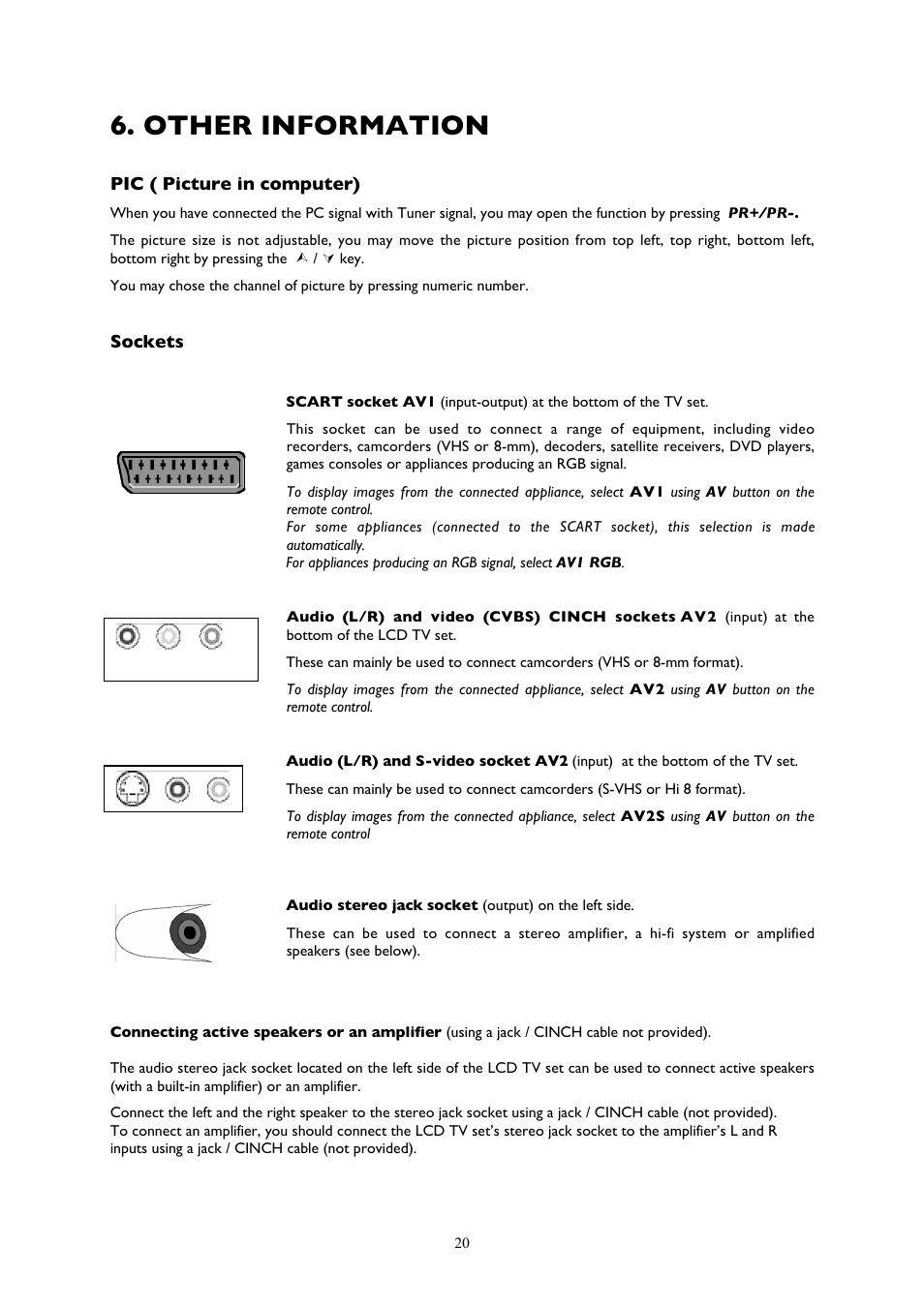 Other information | Technicolor - Thomson 20LCDB03B User Manual | Page 20 / 23