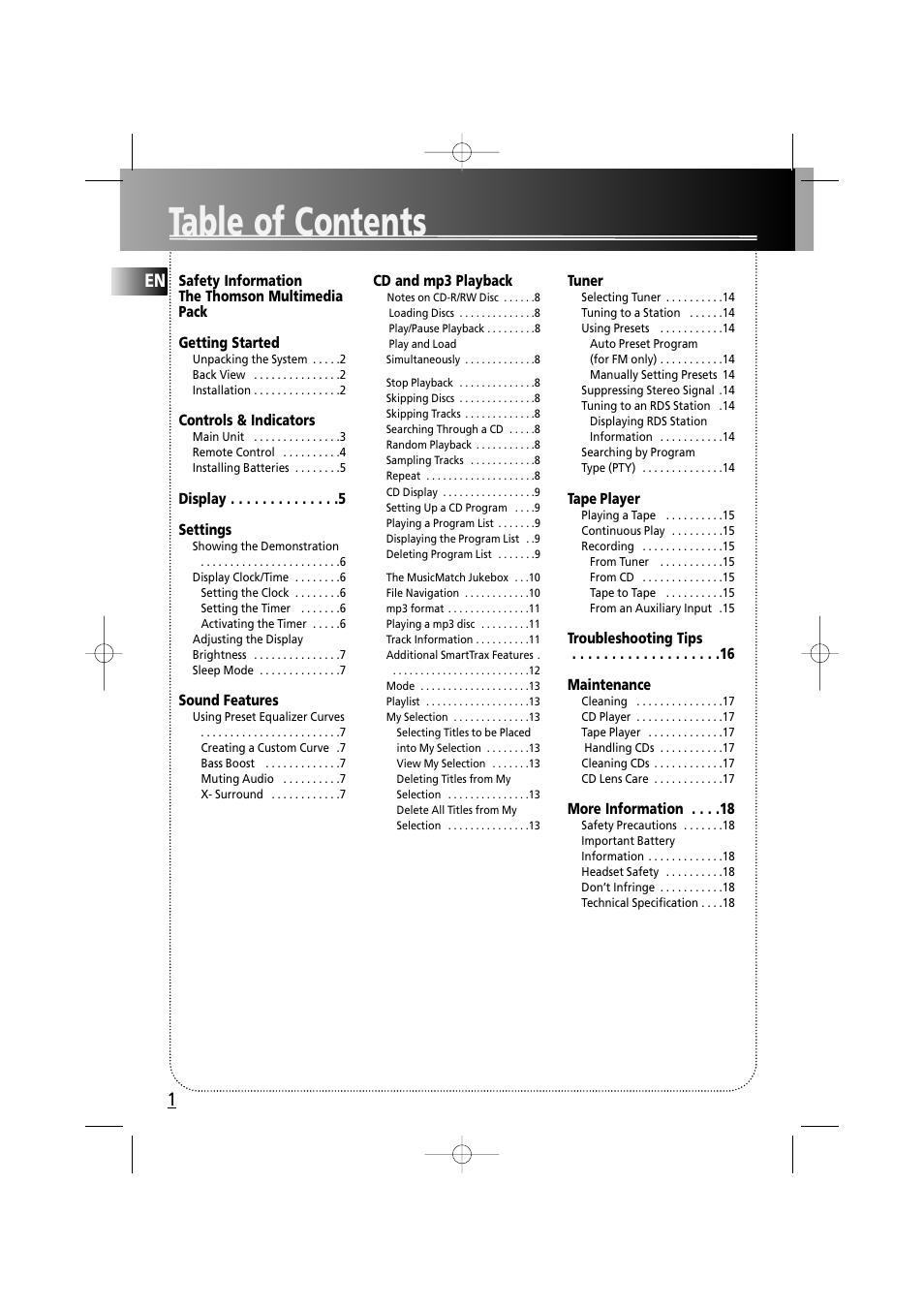 Technicolor - Thomson MS6000 User Manual | Page 6 / 23