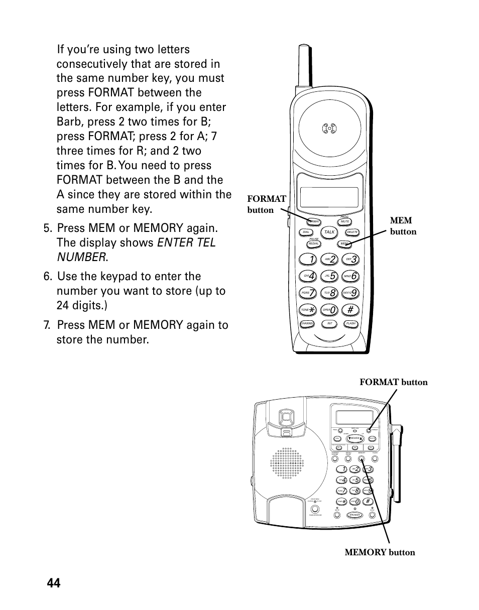 Mem button | Technicolor - Thomson 26955 User Manual | Page 44 / 72