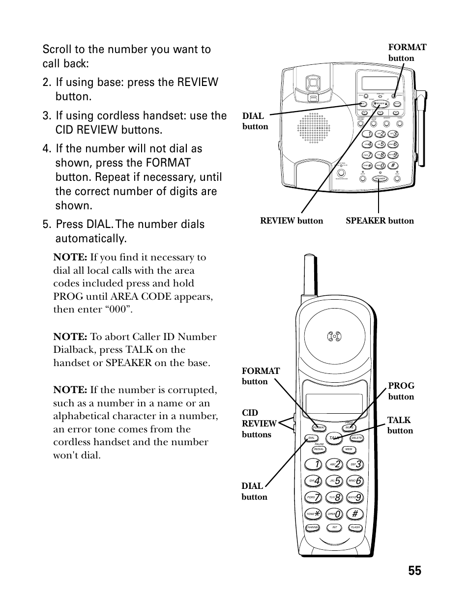 Review button, Speaker button | Technicolor - Thomson 26955 User Manual | Page 55 / 72