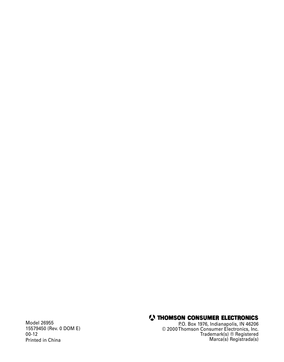Technicolor - Thomson 26955 User Manual | Page 72 / 72