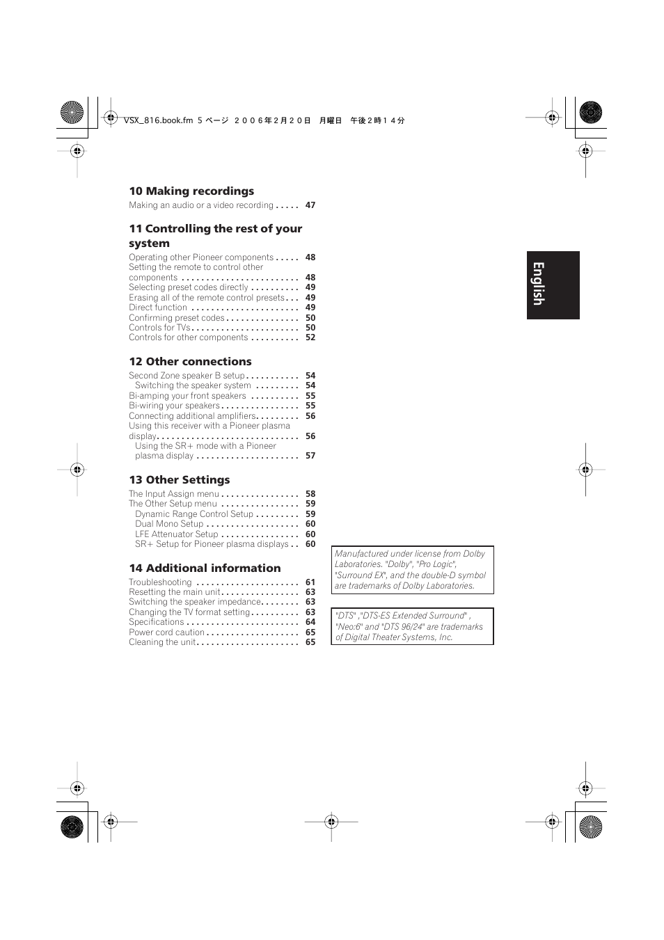 English italiano français, Nederlands, Español deutsch | Technicolor - Thomson XRB3059-A User Manual | Page 5 / 66