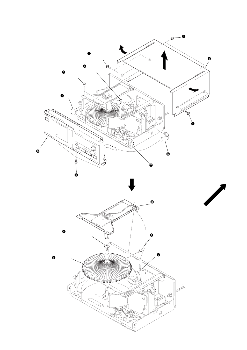 Disassembly | Technicolor - Thomson CDP-CX57 User Manual | Page 7 / 58