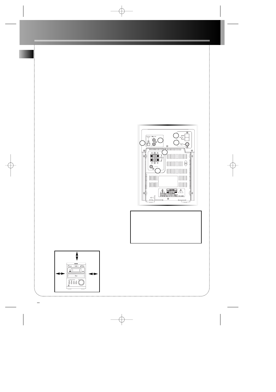 Before you begin, En 2 unpacking the system, Check for moisture | Choosing system location, Inserting batteries into remote control, Cable connections, Power connections | Technicolor - Thomson AM1550 User Manual | Page 6 / 17