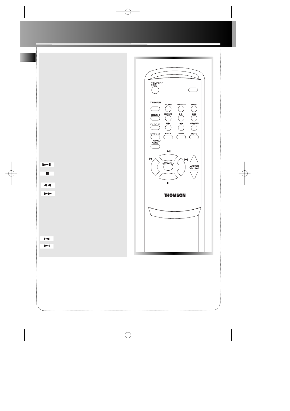 General controls, Remote control, En 4 | Technicolor - Thomson AM1550 User Manual | Page 8 / 17