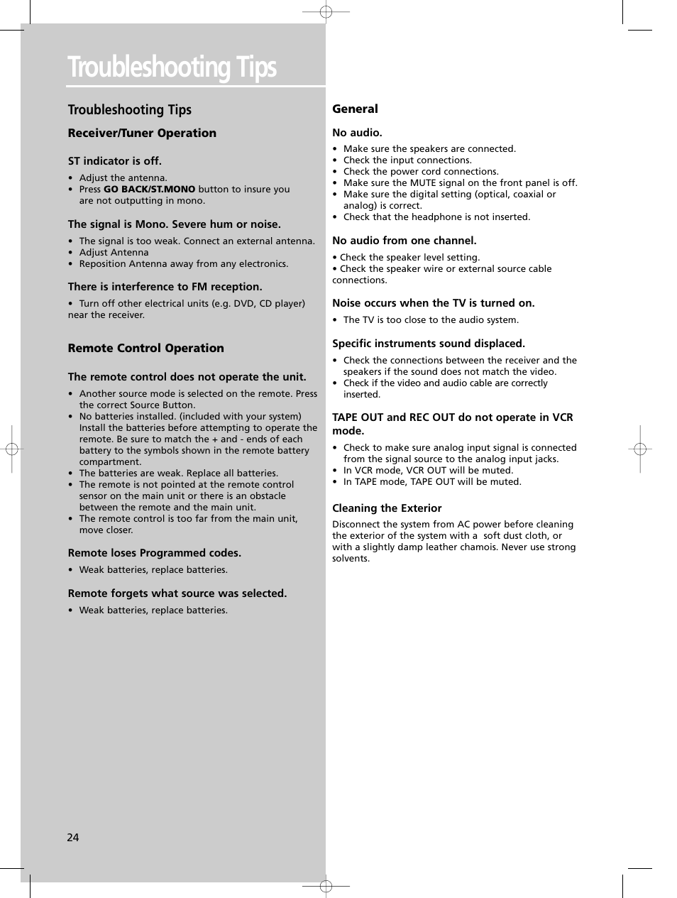 Troubleshooting tips | Technicolor - Thomson DPL580HT User Manual | Page 27 / 28