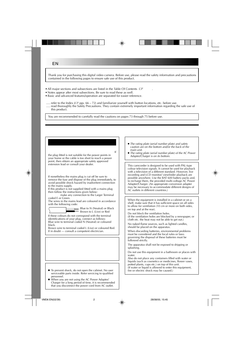 Safety precautions | Technicolor - Thomson VMD 6 User Manual | Page 3 / 82