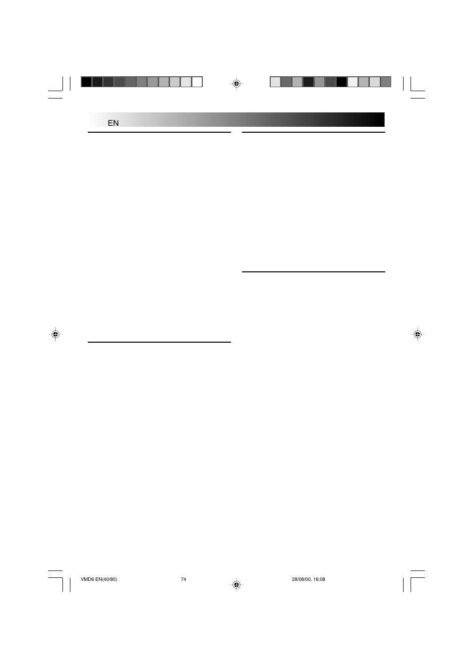 Cautions, Cont.), Cassettes | Multimediacards, Lcd monitor, Main unit | Technicolor - Thomson VMD 6 User Manual | Page 75 / 82