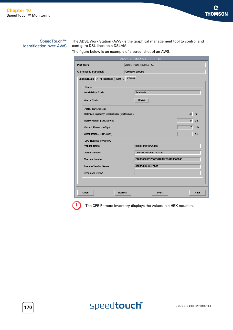 Speedtouch™ identification over aws | Technicolor - Thomson Wireless Business DSL Routers SpeedTouchTM620 User Manual | Page 180 / 216