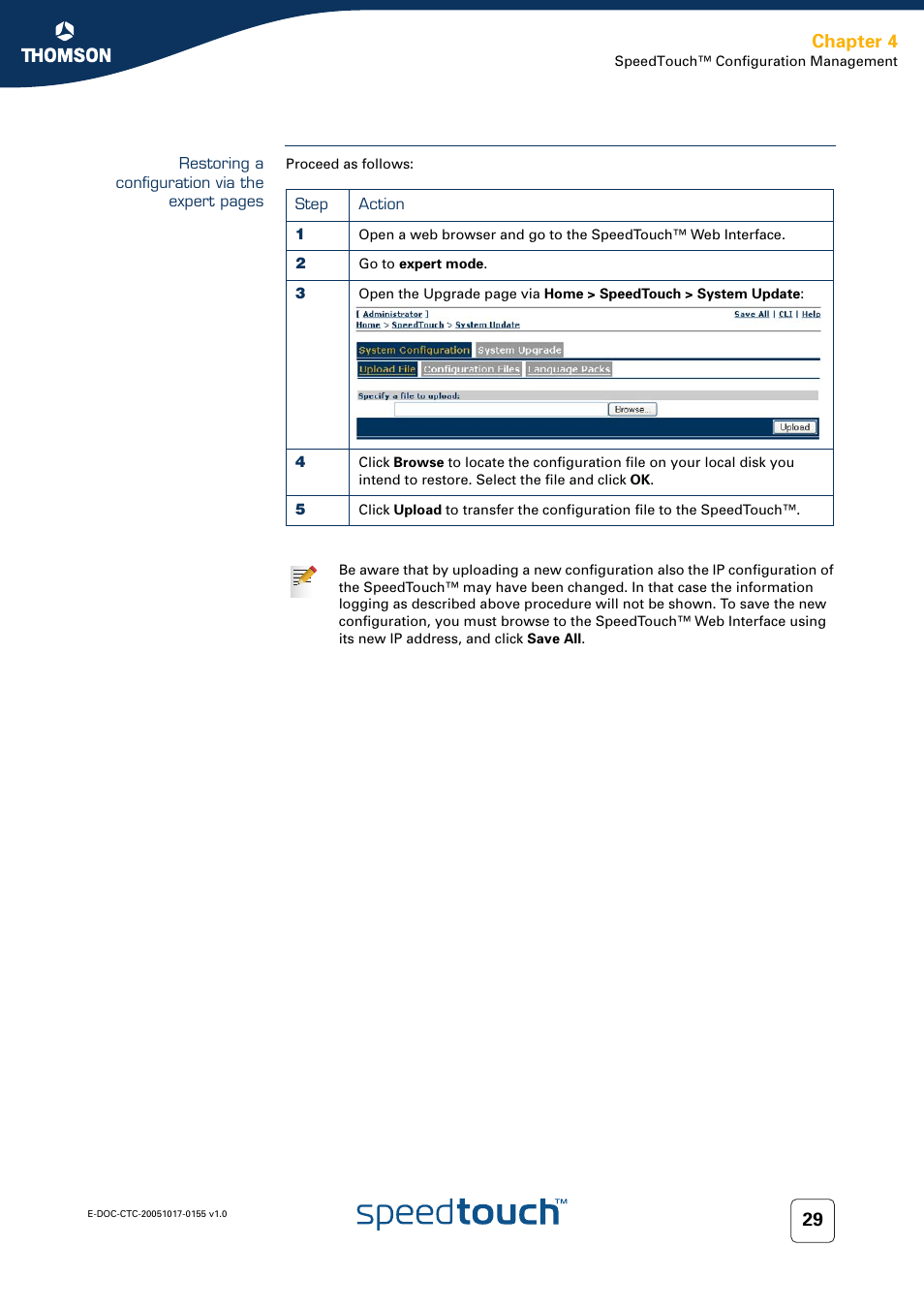 Chapter 4 | Technicolor - Thomson Wireless Business DSL Routers SpeedTouchTM620 User Manual | Page 39 / 216