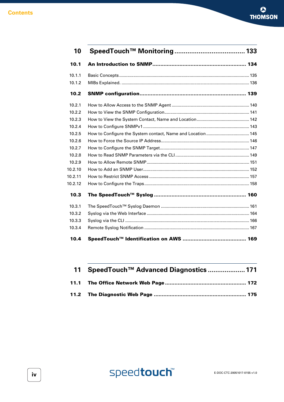 Technicolor - Thomson Wireless Business DSL Routers SpeedTouchTM620 User Manual | Page 8 / 216