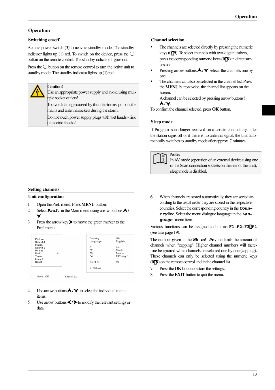 Technicolor - Thomson 20LB020S4 User Manual | Page 13 / 28