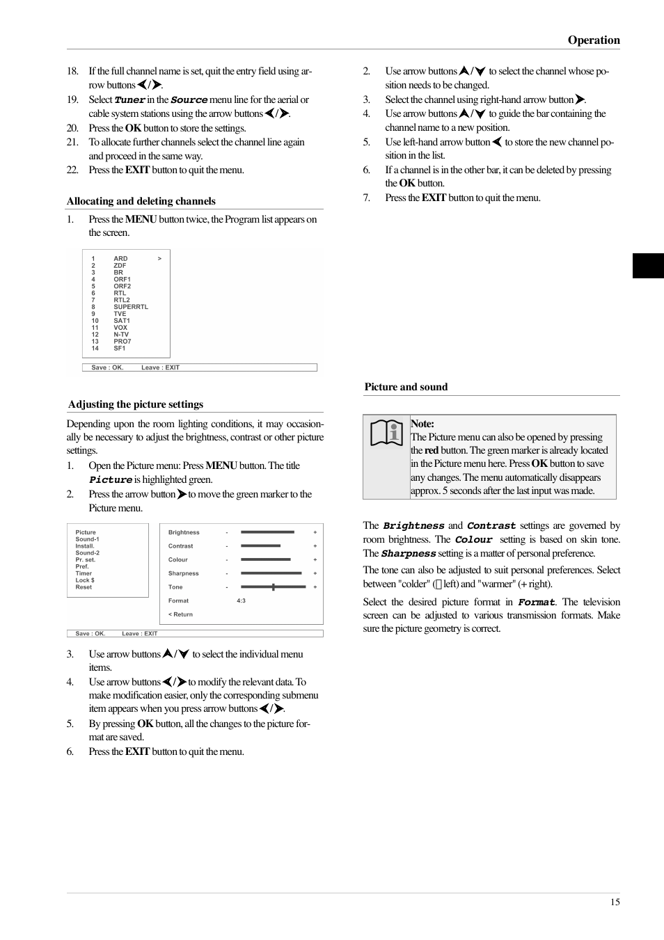 Technicolor - Thomson 20LB020S4 User Manual | Page 15 / 28