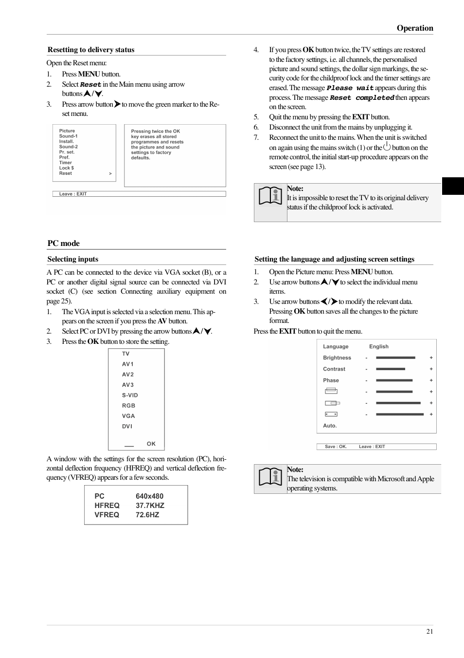 Technicolor - Thomson 20LB020S4 User Manual | Page 21 / 28