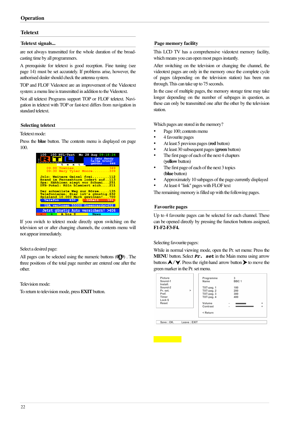 Technicolor - Thomson 20LB020S4 User Manual | Page 22 / 28