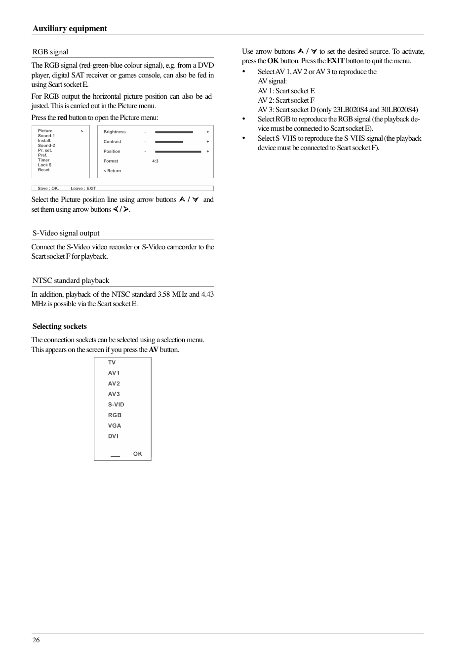 Technicolor - Thomson 20LB020S4 User Manual | Page 26 / 28