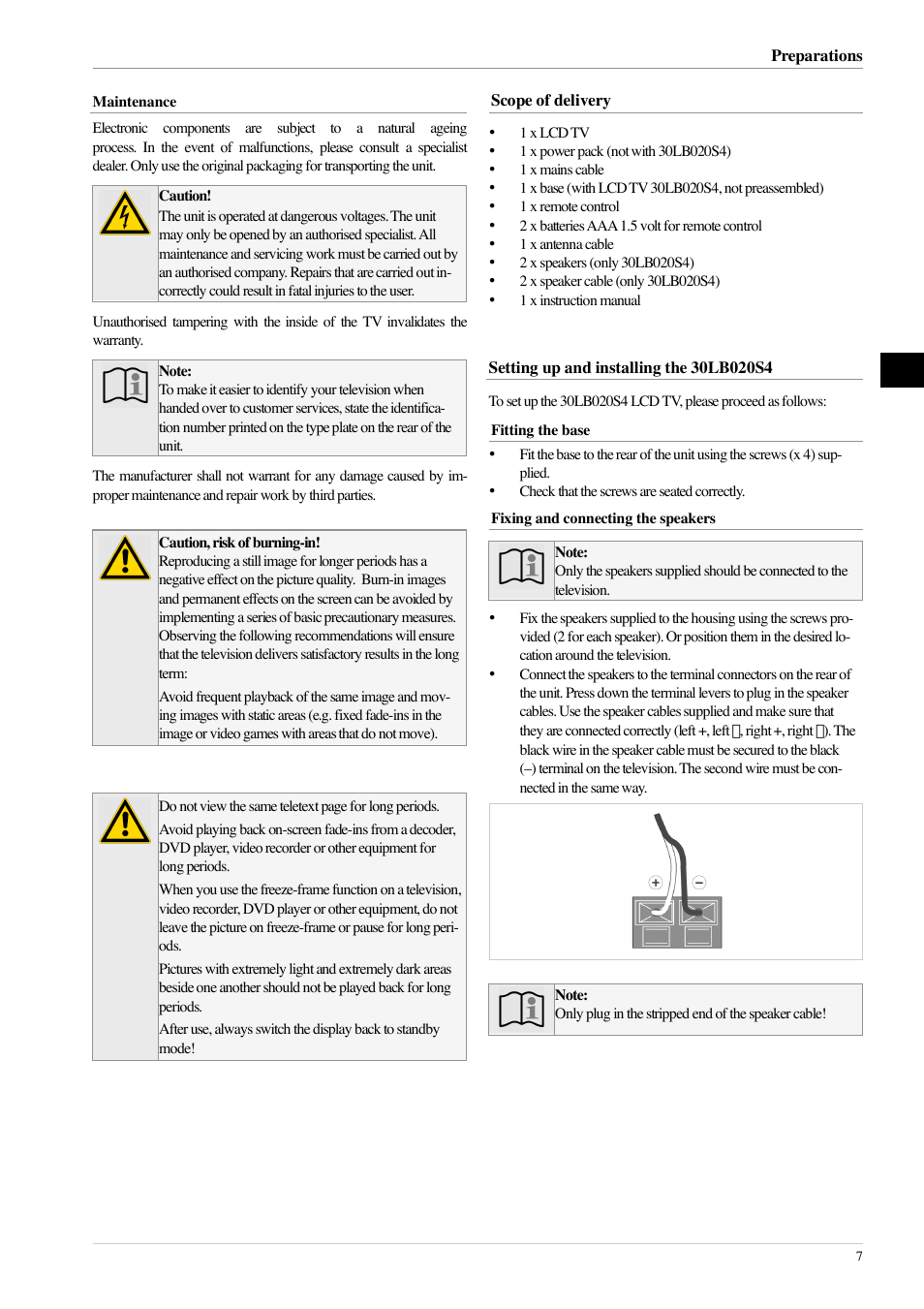 Technicolor - Thomson 20LB020S4 User Manual | Page 7 / 28