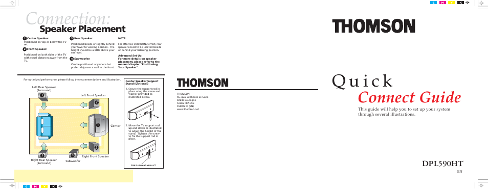 Technicolor - Thomson DPL590HT User Manual | 2 pages