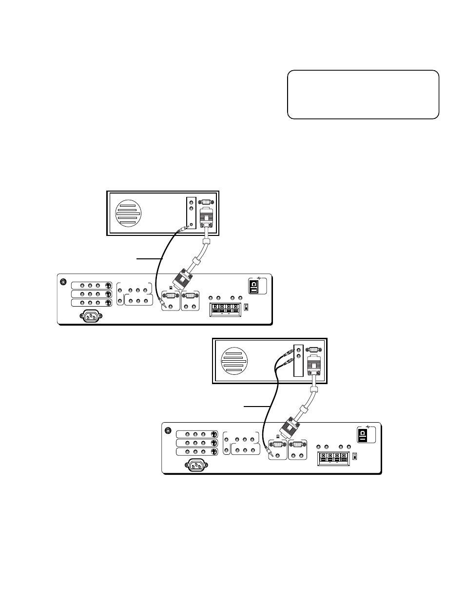 Connections & setup, S)vga 1 input connection examples, Viewing the (s)vga 1 input | Y” adapter stereo mini-jack cable, Back of computer | Technicolor - Thomson Proscan MULTIMEDIA MONITOR User Manual | Page 17 / 64