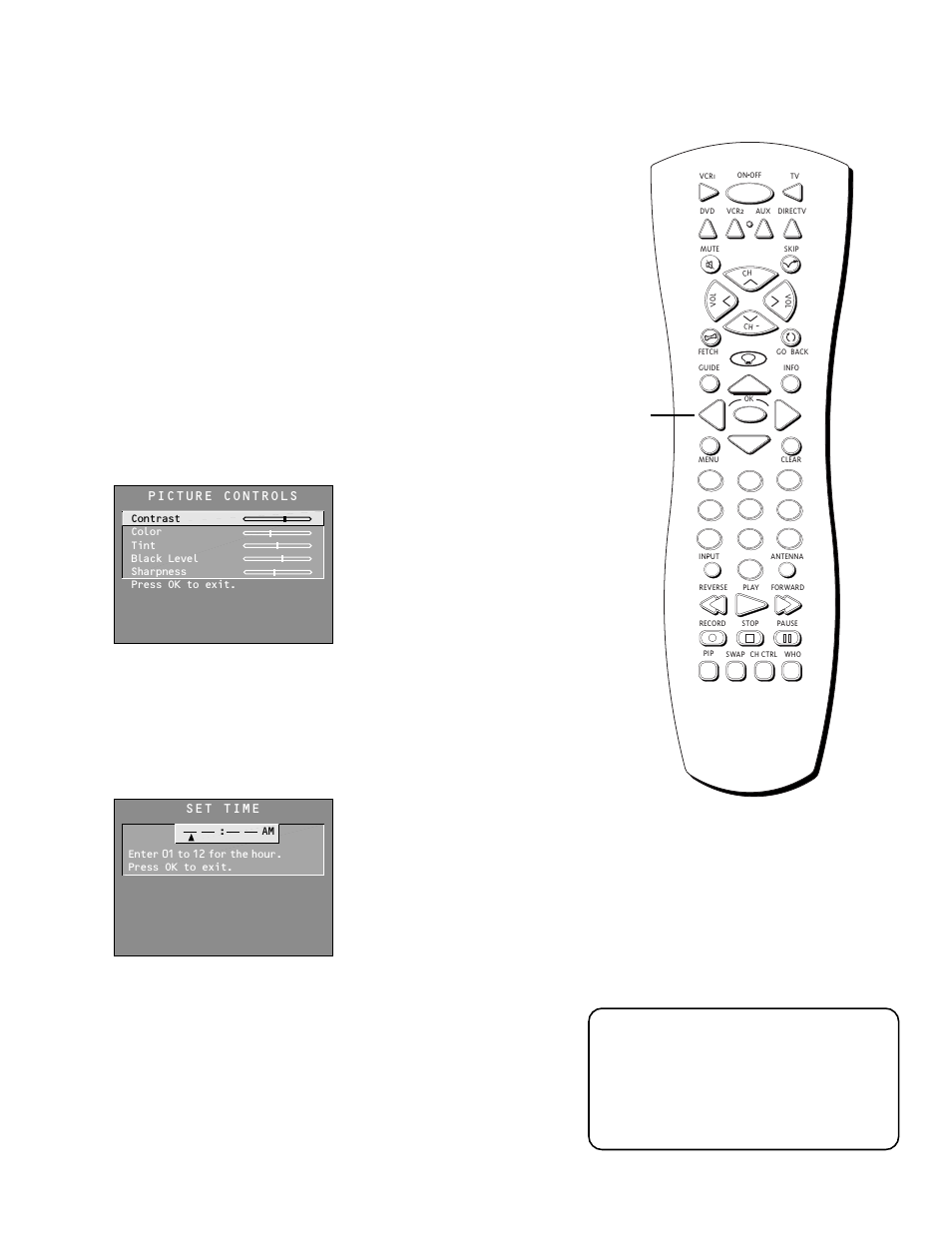 Control panels, Menus and features, Sliders | Numeric entry | Technicolor - Thomson Proscan MULTIMEDIA MONITOR User Manual | Page 37 / 64