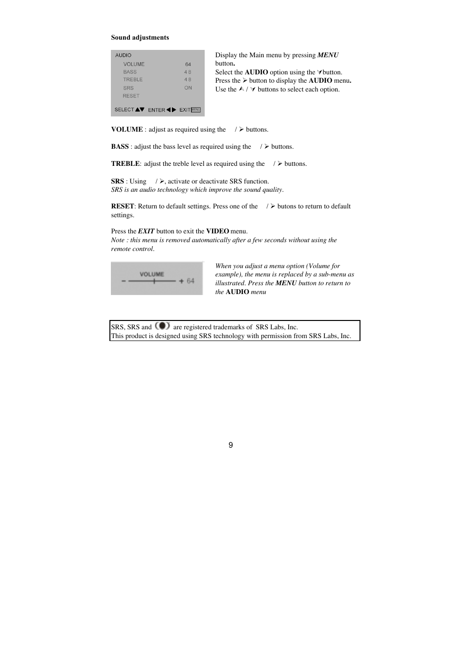 Technicolor - Thomson LB030 User Manual | Page 9 / 20