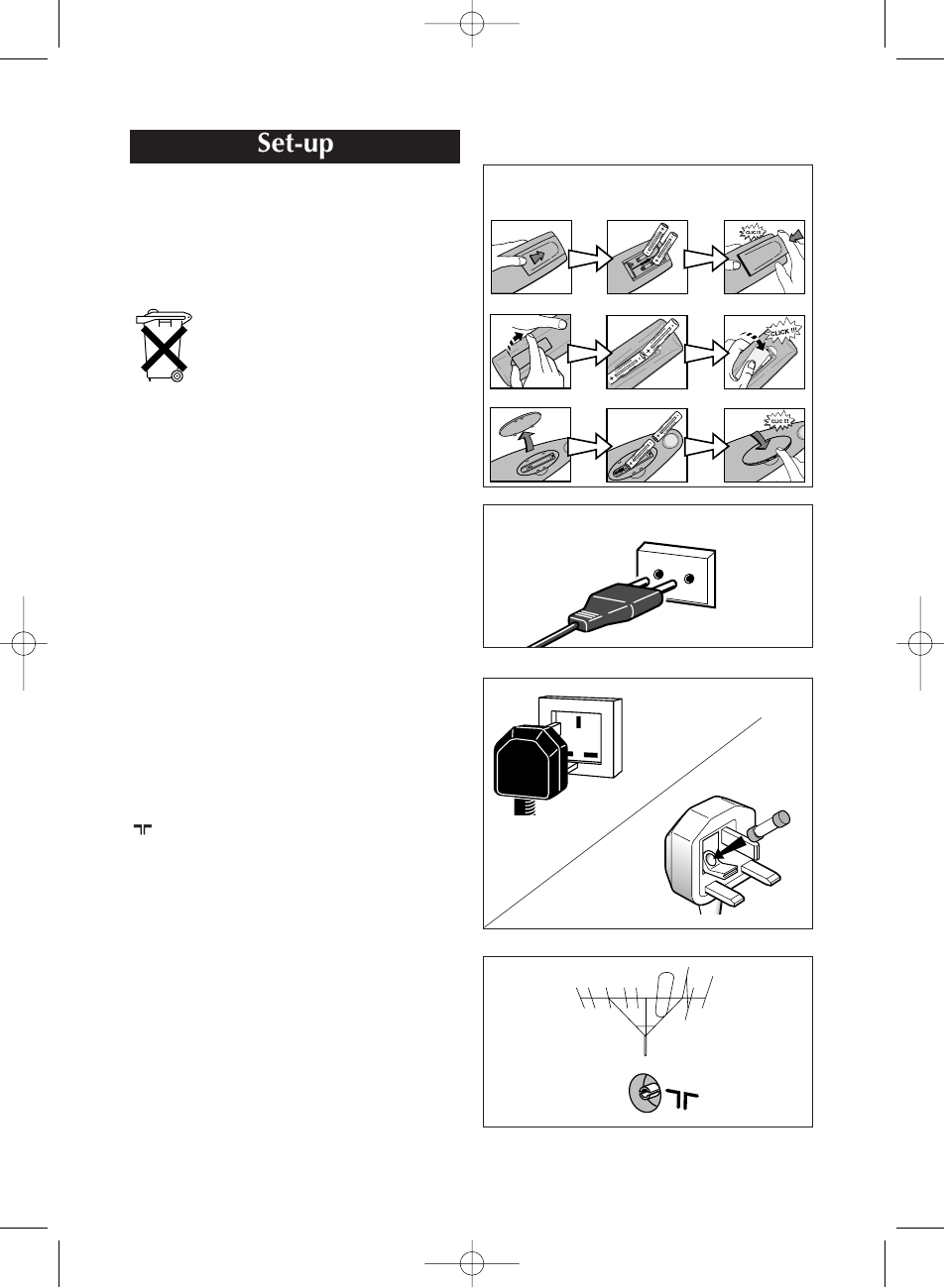Set-up | Technicolor - Thomson TX807C User Manual | Page 2 / 11