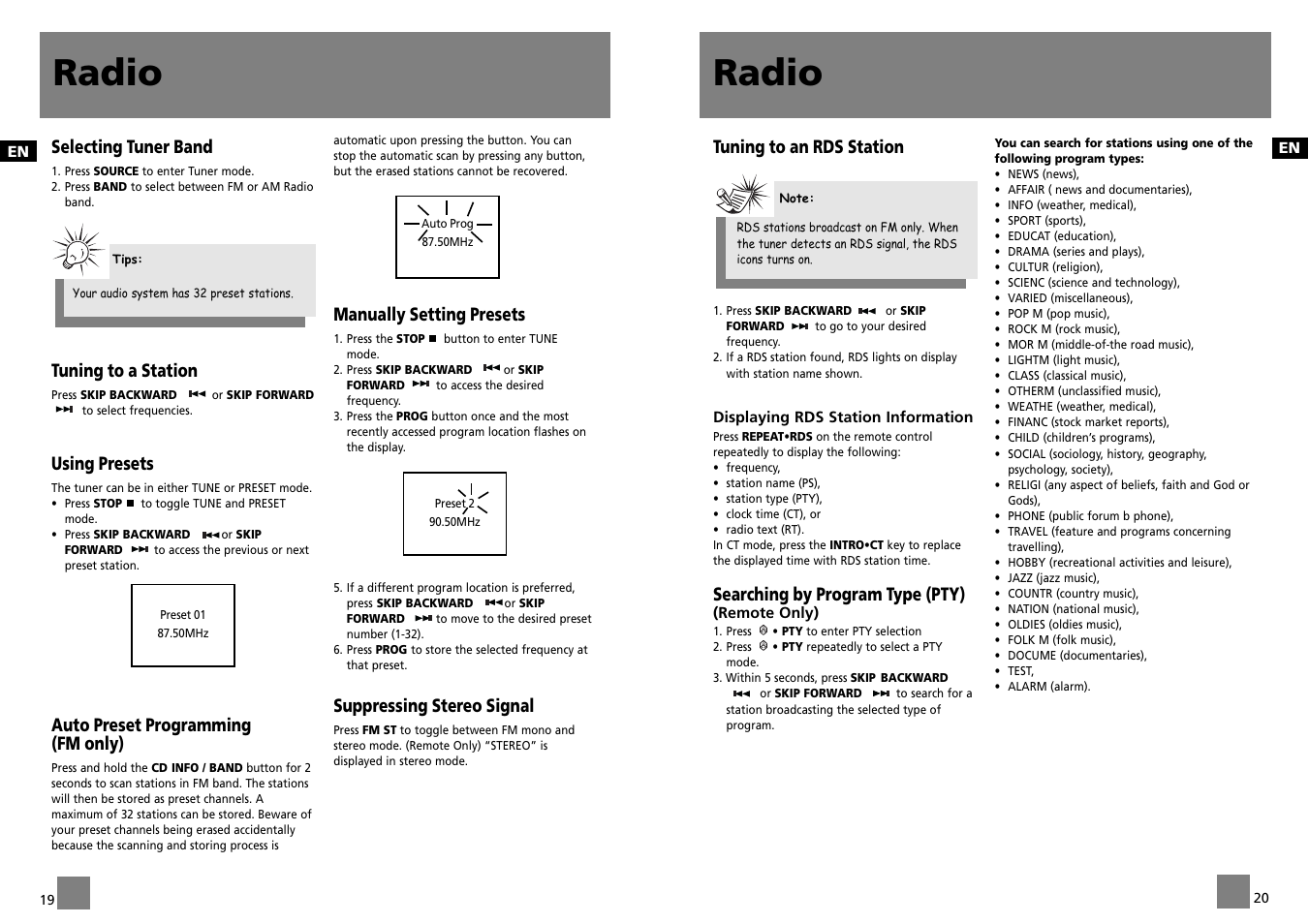 Radio | Technicolor - Thomson CS700 User Manual | Page 13 / 18