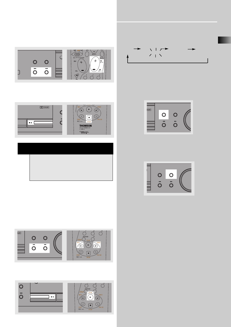 Cd / mp3 player, Quick scan, Repeat | Random, There are 3 repeat options for cd playback | Technicolor - Thomson CD/MP3 Player User Manual | Page 2 / 7