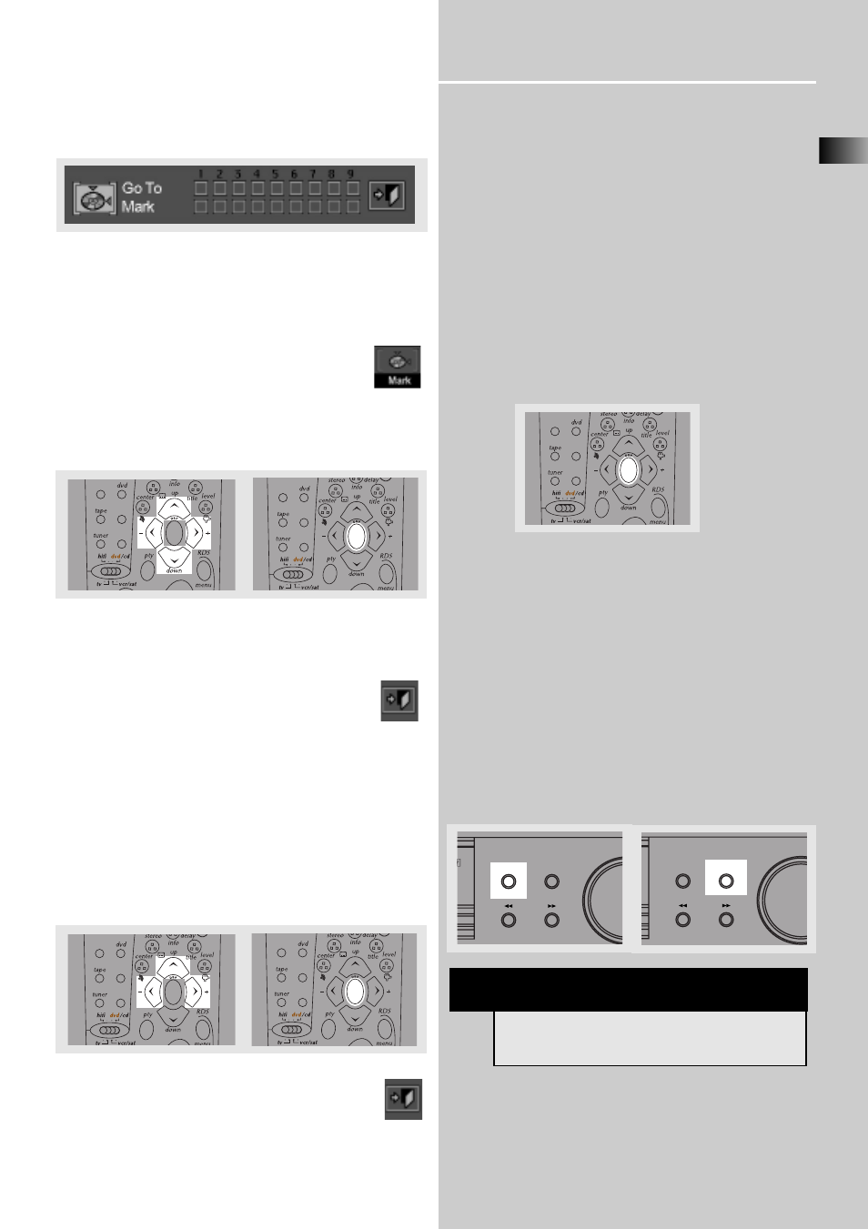 Cd / mp3 player, Repeat and random features, Bookmarks (audio cds only) | Adding bookmarks (audio cds only), Recalling bookmarks, Clearing bookmarks, Time display (audio cds only) | Technicolor - Thomson CD/MP3 Player User Manual | Page 4 / 7