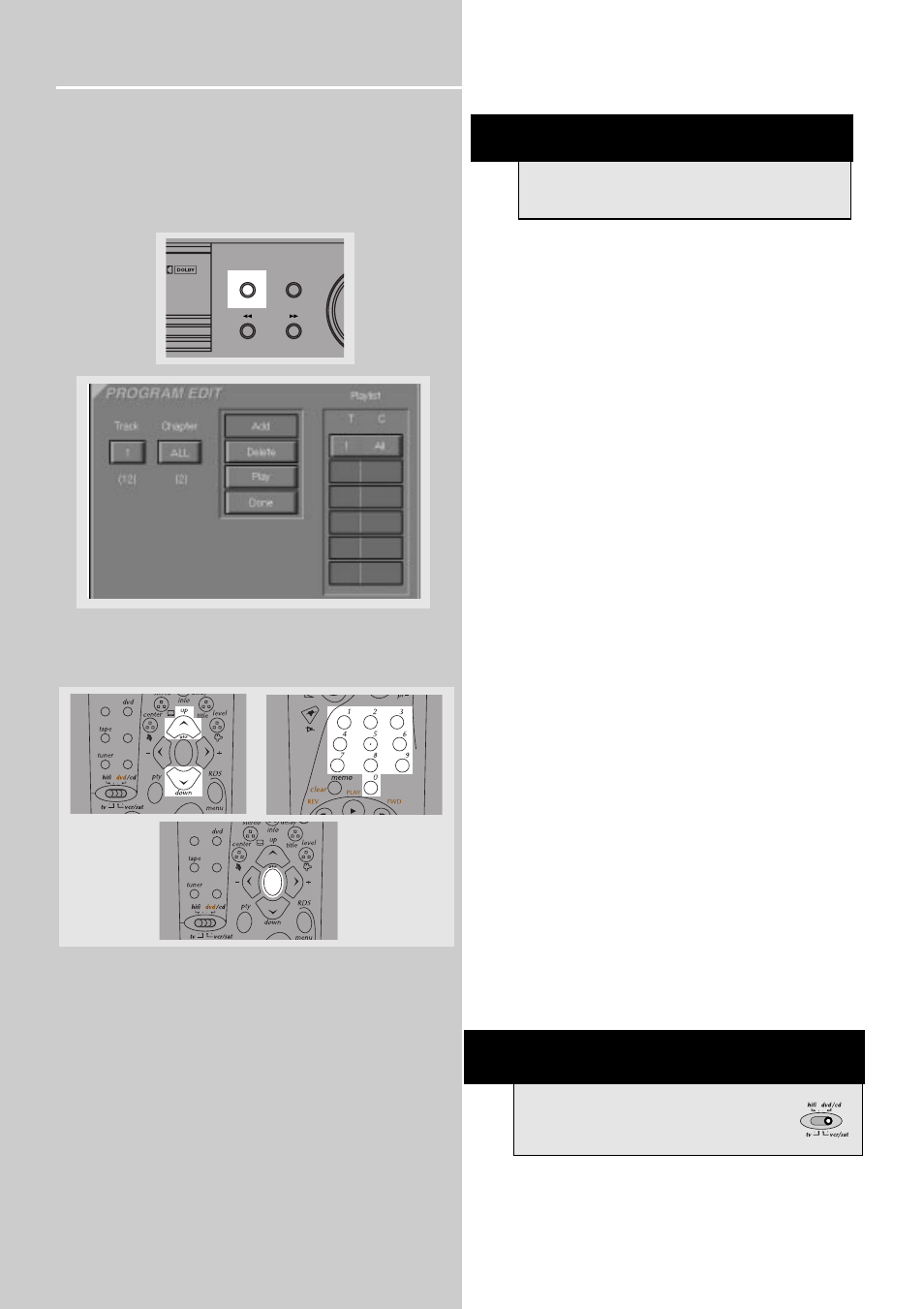 Cd / mp3 player, Program playback edit program, Delete program | Insert track, Cancel program | Technicolor - Thomson CD/MP3 Player User Manual | Page 5 / 7