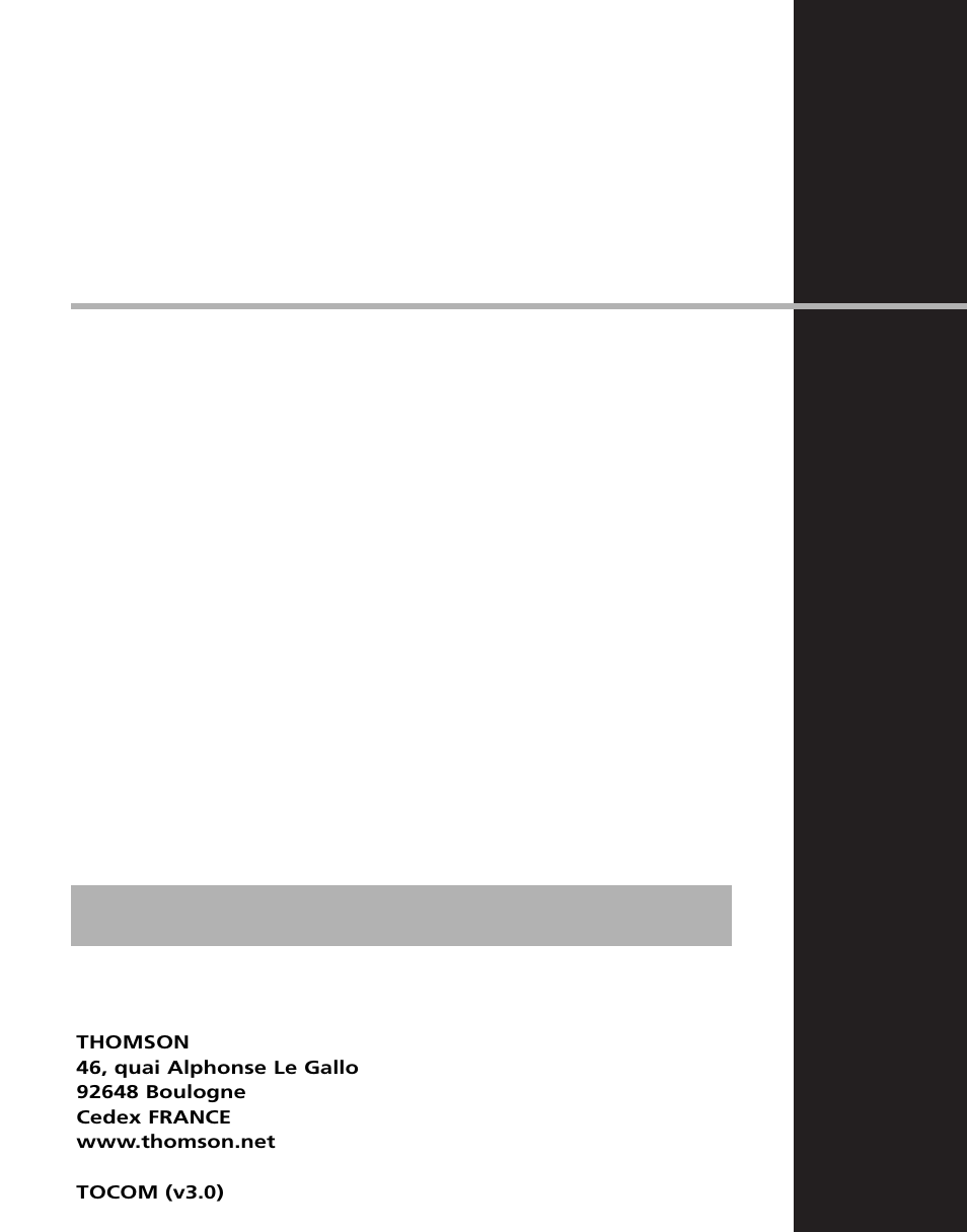 Technicolor - Thomson M200EG1 User Manual | Page 46 / 46