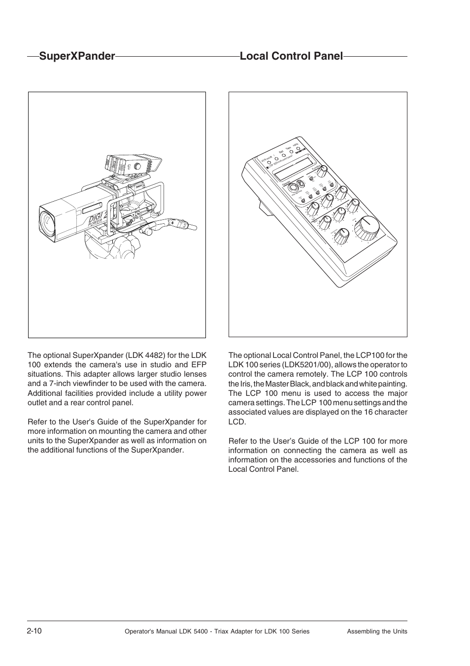 Superxpander, Local control panel, Rain and off-use cover | Digi | Technicolor - Thomson 5400LDK User Manual | Page 20 / 72