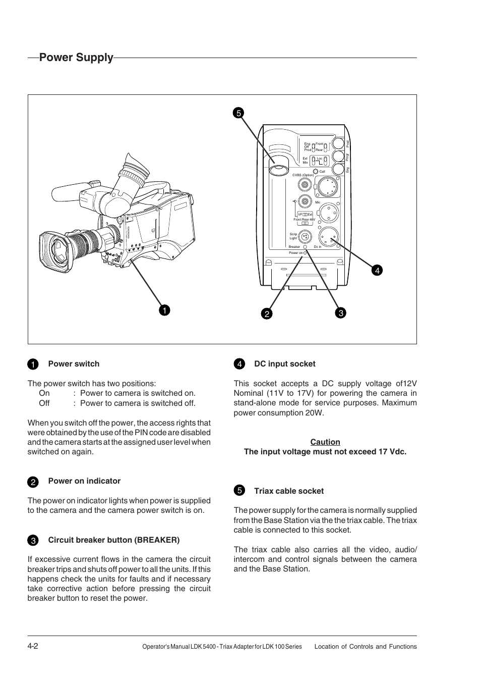 Power supply, Power supply -2 | Technicolor - Thomson 5400LDK User Manual | Page 26 / 72