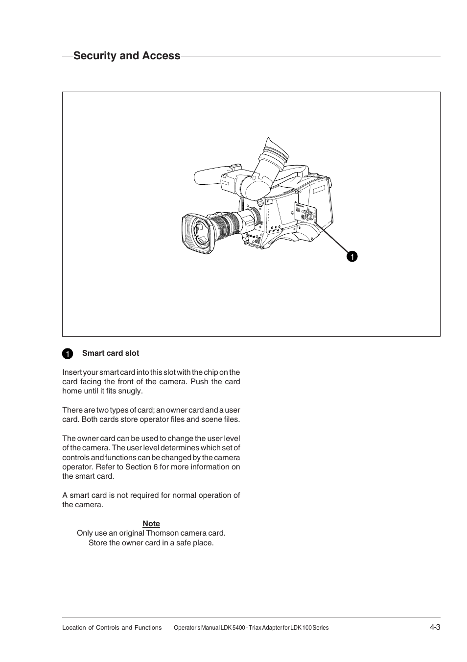 Security and access, Security and access -3 | Technicolor - Thomson 5400LDK User Manual | Page 27 / 72